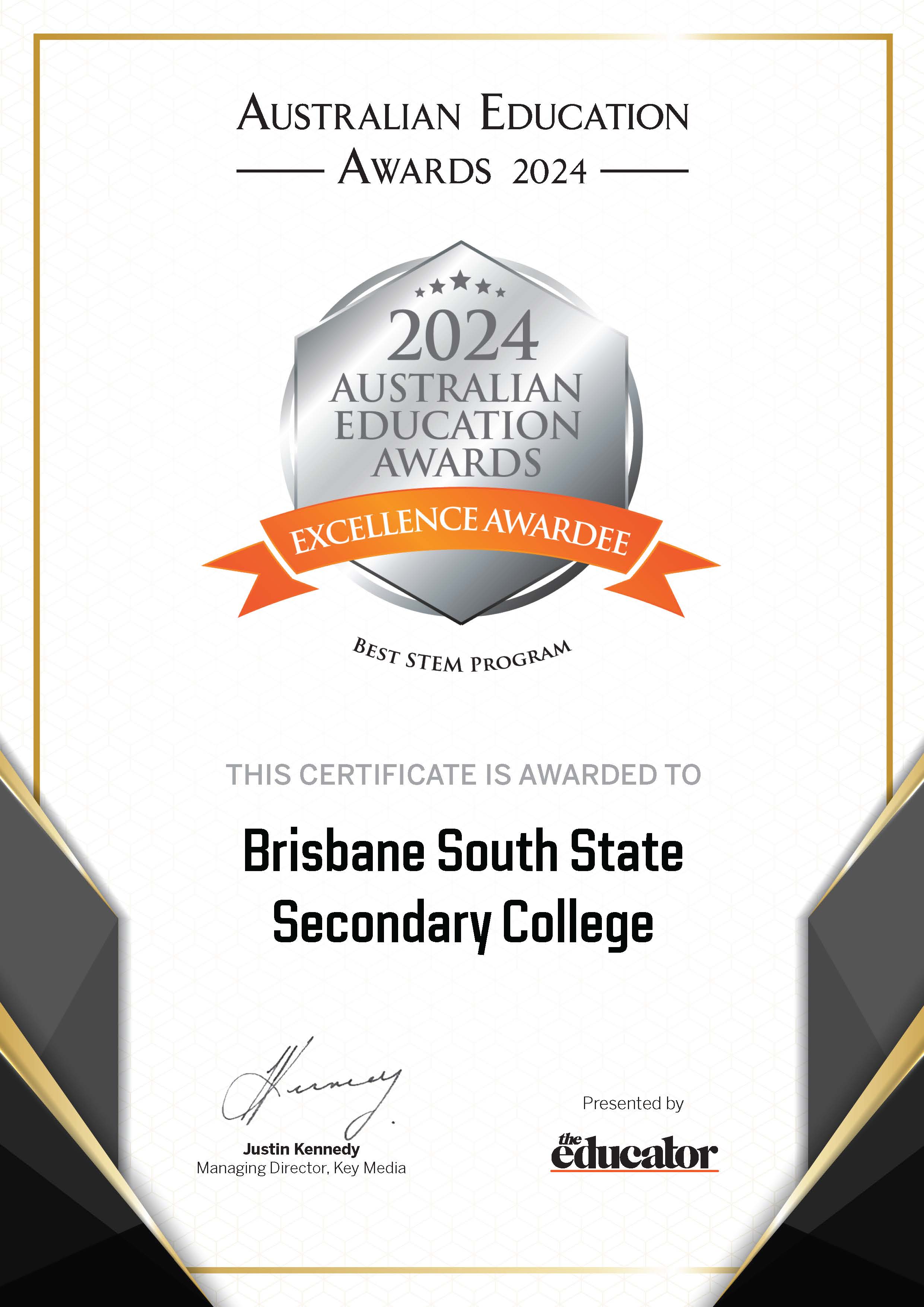 excellence-awardee-certificate-best-stem-programrisbane South State Secondary College.jpg